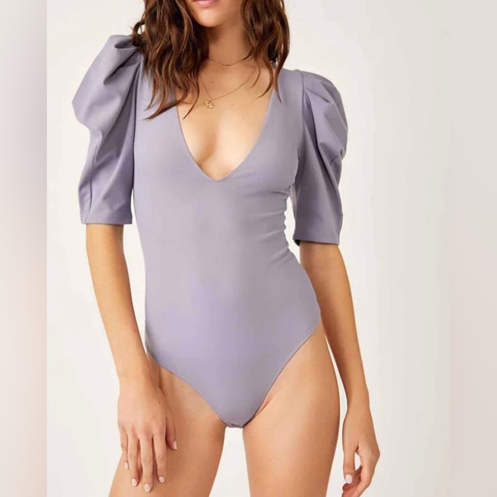 Free People Bodysuit Intimately Va Va Voop LONG SLEEVE - Picture 6 of 9